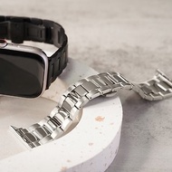 Apple watch - 亮面拼接鈦金屬 蘋果專用錶帶