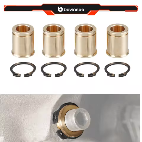 BEVINSEE Brass Brake Caliper Guide Bushing Set for BMW E90 E30 E36 E39 E91 E92 E93 E82 E88 E28 E34 E