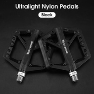 WEST BIKING Bike Pedal Mountain Bike Pedal Bicycle Sealed Bearing Pedal Comfortable Wide Nylon Pedal