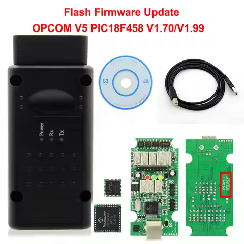 OPCOM V1.99 V1.70 For Opel 2021 OP COM 1.70 flash firmware update Car Diagnostic Cable OP-COM PIC18F