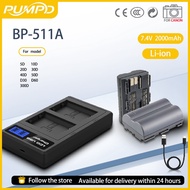 PUMPD BP-511 Battery Suitable for Canon 5D 10D 20D 30D 40D 50D 300D G1 G2 G3 G5G6 Battery Charger