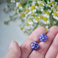 Cute gift for little girl Blackberry earrings Raspberry studs Silver posts
