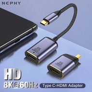 USB Type C to HDMI 2.1 Cable 8K 4K 60HZ for Mobile Phone /TV /MacBook /iPad USB-C USBC Adapter Video Wire Plug HD Converter