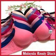 Wireless Bra Women 3D Modulded Bra Size 36-42 Thin Sponge Bra Nipis 3 Hook Cotton Bra Baju Dalam Wan
