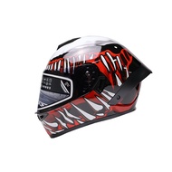 EVO Safety Helmet CA-969 Marvel Venom Painted Earphone Slot Glasses Inner Sunglasses Fully Removable