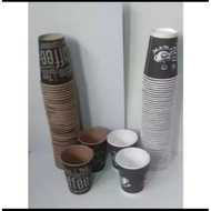Paper Patterned Coffee Cups, 50 pcs, 6.5oz, 8oz, 9oz
