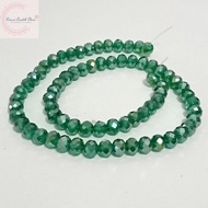 HIJAU Czech Beads / Czech Crystal Bakpao Beads 8mm Color - Bottle Green