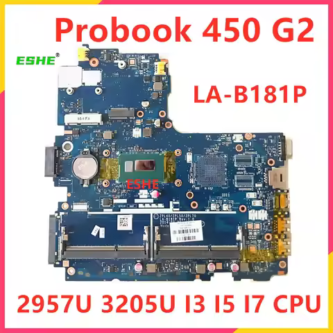 For HP Probook 450 G2 Laptop Motherboard i3 i5 i7 CPU 799548-001 798493-001 768057-001 798495-001 79