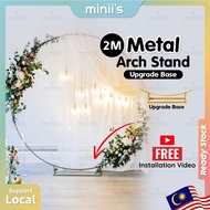 MINIIS PARTY 2M Circle Balloon Arch Backdrop Wedding Decoration Backdrop Birthday Balloon Arch Stand