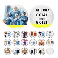 Gacha Capsule Toy Fantastic four Variant - 4.5 cm figure Contents (SKU KDL847 - G0141 - G0145)