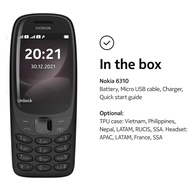 Nokia 6310 4G (2021) Dual Sim Original Nokia Feature Phone Nokia Malaysia Warranty