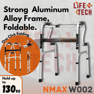 LightWeight Walking Frame Curve Handle Aluminium Alloy Adjustable Height Reciprocal Crutch