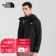 THE NORTH FACE BJ 23春夏新款北面冲锋衣男户外休闲防水透气单层夹克7WCU/7QOH 7QOH/JK3【不可搭配内胆】 XL