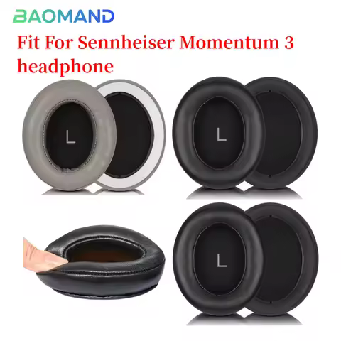 Earphone pads For Sennheiser Momentum 3 replacement Earpads headphones Earmuffs Soft Mesh cloth Memo