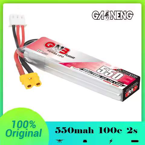 GAONENG GNB 2S 7.6V 550mAh 100C/200C HV Lipo Battery With XT30U-F Plug For Happymodel FPV Racing Cin