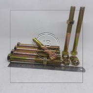 Bolt 17 M12 X 120 LENGTH 12 CM 12CM KEY 17 YELLOW BAUD M12X120 BOLT 17 BMK M12X120 HEXA BOLT 12 X 12