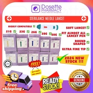 STERILANCE 50Pcs 21G/23G/26G/28G/30G BLOOD LANCET/NEEDLES/JARUM DIABETES GLUCOSE BLOOD TEST CUPPING 