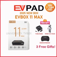 EVBOX 11 MAX EVPAD 11P ANDROID 12 HD 4K 4GB+64GB BLUETOOTH REMOTE  3 FREE GIFTS