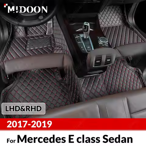 Custom Car Floor Mats For Mercedes Benz E Class Sedan E260 E300 E320 E350 W213 2017 2018 2019 Auto C