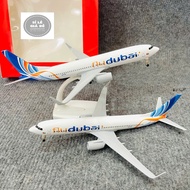 Airplane Model "FLY DUBAI" Boeing 737 High Quality Metal 20cm Scale 1:400