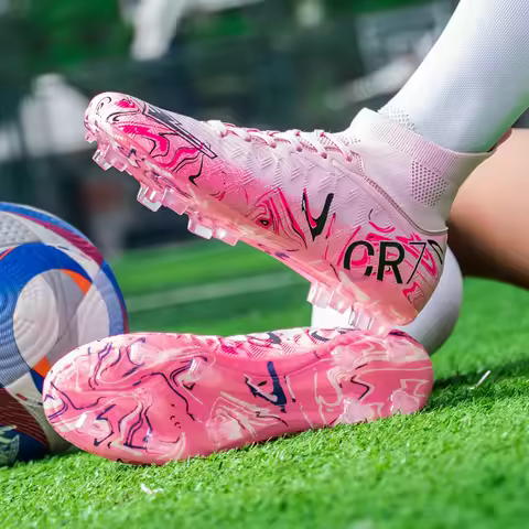 2026 New Low Top Student Football Shoes with Long And Broken Pins for Training And Matches CR7 Profe