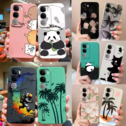 Case For Vivo V40 Lite V40SE Y200 Y300 Soft Liquid Silicone Phone Housing For Vivo V40Lite V40 SE 80