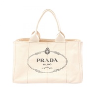【二手】Prada PRADA 托特包 Canapa 白色帆布 Canapa 托特包 女士二手 B
