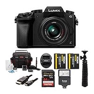 Panasonic LUMIX G7 Mirrorless Camera with 14-42mm Lens and SanDisk 64 SD Card Bundle (7-Items)