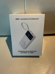 ［全新-沒有拆開過］Samsung 可無線充三星手錶 ITFIT 10000mAh Power Bank with Dual built in Cables 二合一自帶雙線行動電源