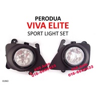 PERODUA VIVA ELITE 2007-2014 SPORT LIGHT FOG LAMP WITH COVER // BUMPER LAMP LAMPU KABUS With COVER