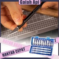 13pcs Presisi Craft Blades - Anti-Slip Carving Tools for Precision Paper/Wood Engraving