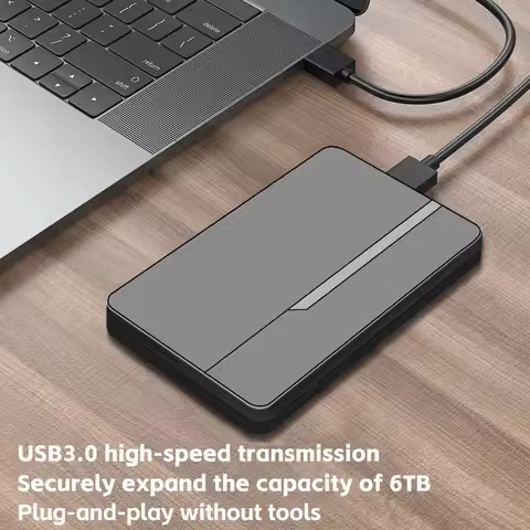 USB3.1 SSD/HDD case 2.5" External Hard Drive Enclosure USB 3.0 Hard Disk Case Supports 7mm 9.5mm SAT