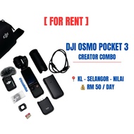 [FOR RENT] DJI Osmo Pocket 3 (Creator Combo)