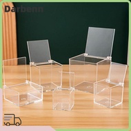 DARBEMY Acrylic Box, With Lids Transparent   Cube Box, Display  Square Cube Stackable Design Display