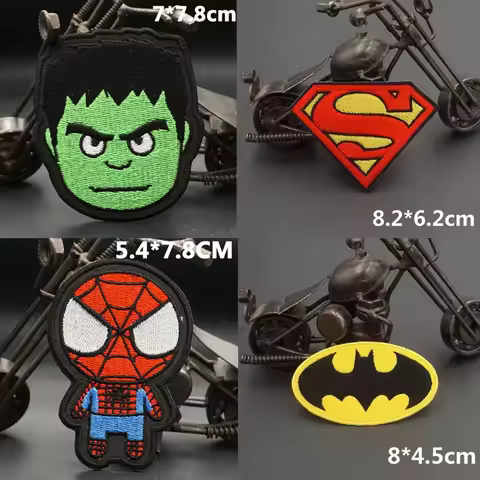 New Avengers Spider Man Iron Man Cartoon Creative Velcro Patch Fashion Personalized DIY Clothing Pat