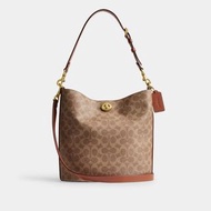 COACH 啡色 CASSIE 19 水桶袋