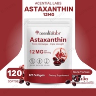Acential Labs Astaxanthin 12 mg (from Microalgae) Size 120 Softgels (No.4057)