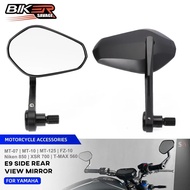 E9 360 Degree Adjustable Rearview Mirrors For Yamaha MT 07 09 10 125 FZ-10 FZ-09 FZ-07 n850 XSR 700 
