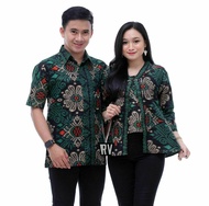 COD-CAKRA-Atasan couple batik termurah motif kecubung - batik kantor - batik kerja