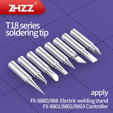 T18 Soldering Iron Tip T18-K B I BR02 C1 BL S4 SB CF15 for HAKKO FX-888D FX-600 FX-889 FX-8801/8802/