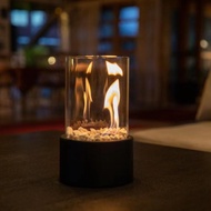 「 YUYANG Lighting 」【เตาโต๊ะกระจกสแตนเลสสีดำแอลกอฮอล์ไฟเตาผิง-โคมไฟ Aliexpress