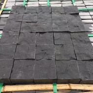 Cina Hitam Mongolia Hitam Segiempat Kecil Bangunan Purba Halaman Batu Budaya Bijan Kelabu Batu Turap