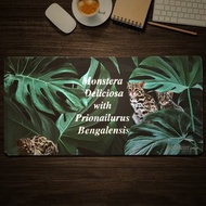 BOTANIST casa 觀葉植物與石虎優質柔軟大桌墊