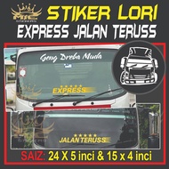 Continuous Road Truck Mirror STICKER/EXPRESS/Two SETRIP/EJASS STICKER VIRAL LORI