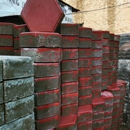 MR - PAVING BLOK SEGI ENAM ABU MERAH//PRESS 6 CM//PAVING BLOK HEXAGON//PAVING BLOK//PAVING BLOK HALA