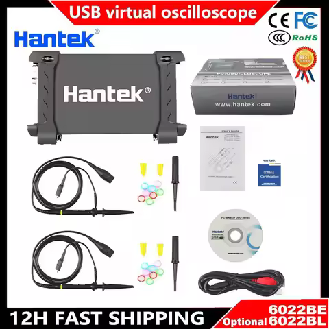 Hantek 6022BE 6022BL Digital Oscilloscope 2 Channels 20MHz USB Oscilloscopes PC Handheld Osciloscopi