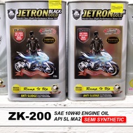 [10W40 SEMI SYNTHETIC] JETRON BLACK GOLD ZK-200 1 LITER SAE 10W40 ENGINE OIL