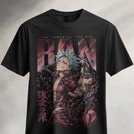 Baju Ban 7 Deadly Sins Unisex 100% Cotton