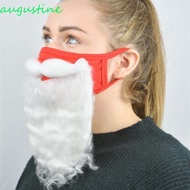 AUGUSTINE Beard Face Cover Reusable Warm 3D Santa Claus Party Gifts Props Adult Cosplay Accessories