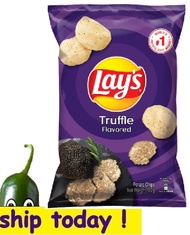 Lay's Truffle Potato Chips 6.35 oz / 180g Lays black truffle Potato Chips, Torres
